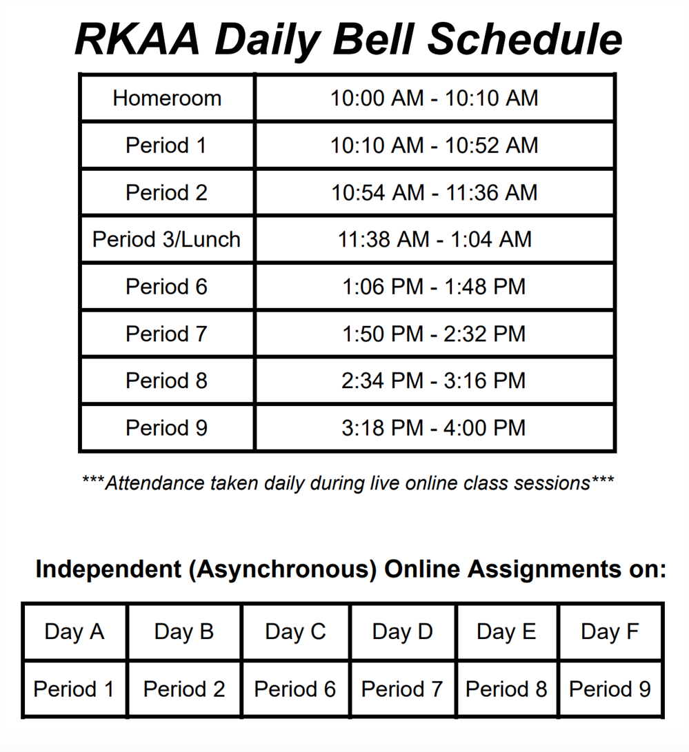 Red Knight Accelerated Academy Schedule